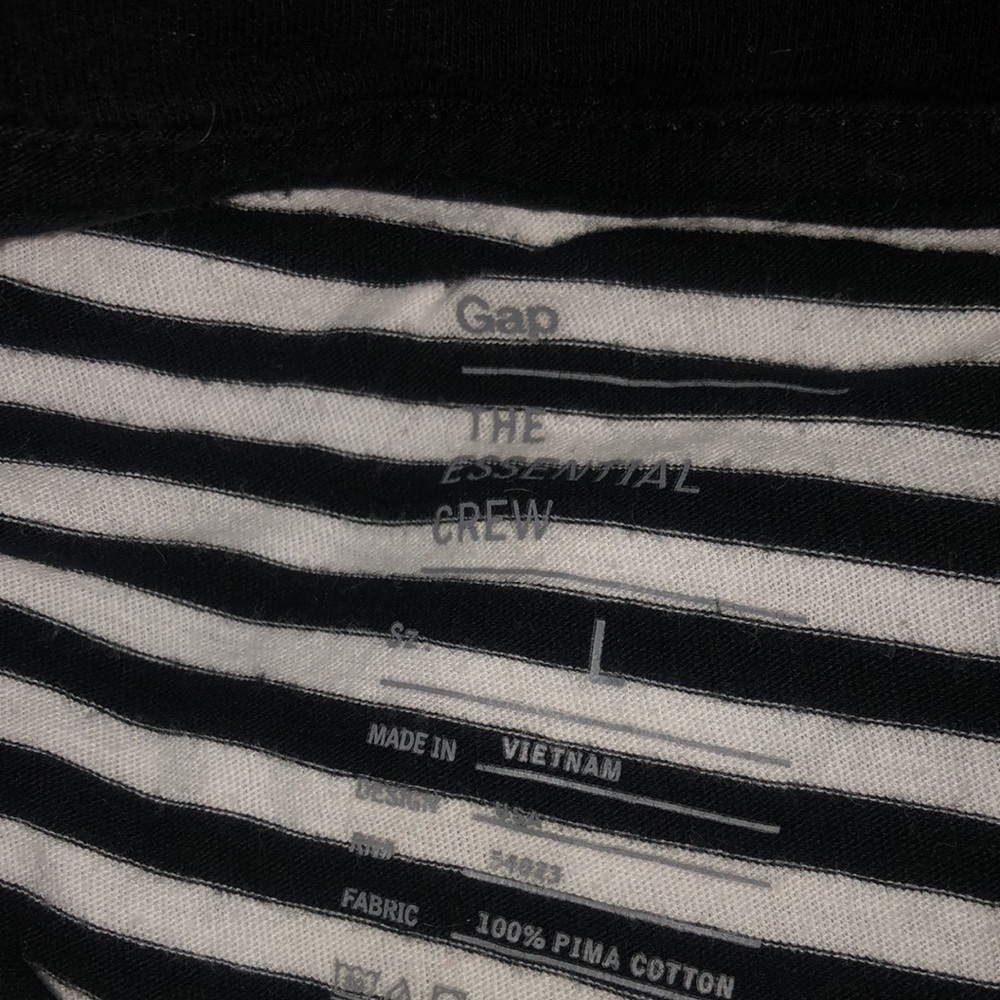 Five gap short sleeve striped shirts size large - Picture 8 of 13
